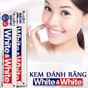 Kem đánh răng White & White Lion - Nhật Bản